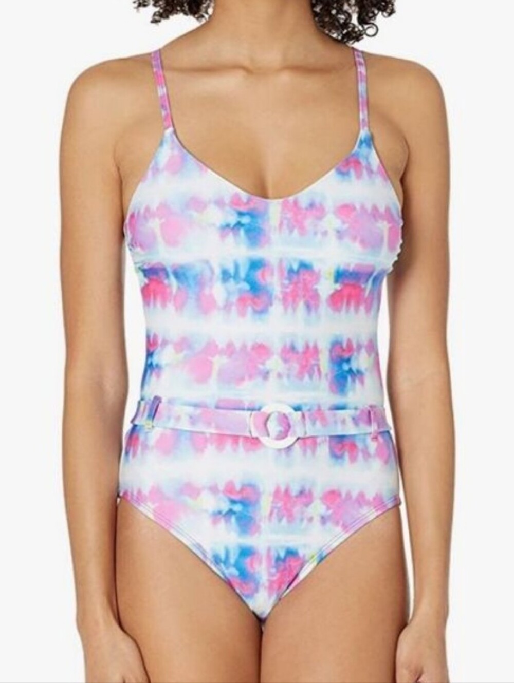 Anthropologie Splendid One Piece Belted Tie-Dye Swimsuit Small NWT MSRP $118 - Picture 3 of 7